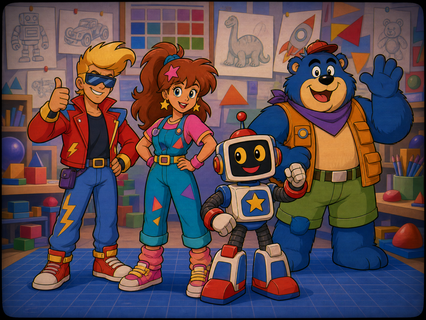 Four character cast